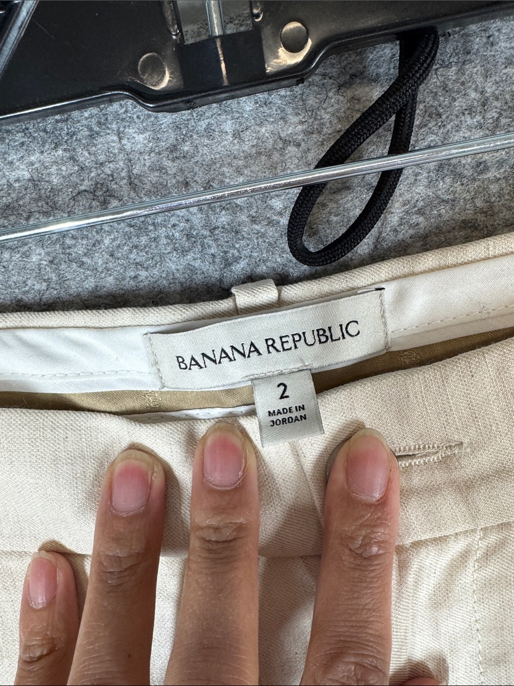 Banana Republic Linen Blend Wide Leg Pants Cream Size 2 Quiet Luxury Miinimalist - Picture 8 of 11
